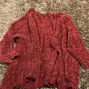 Dark red wild fable cardigan.